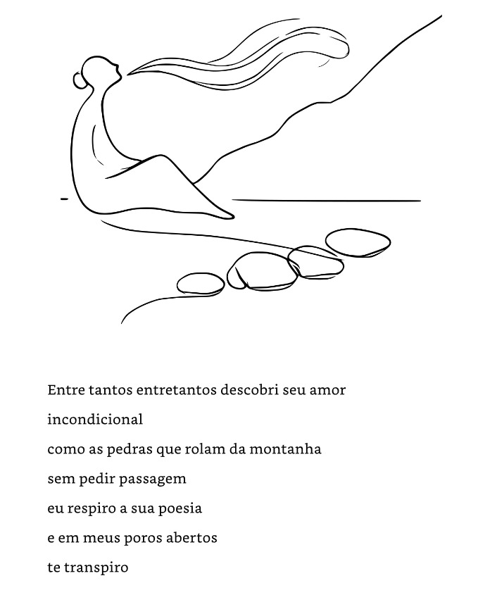 Poesia de superação e transpiração, que brinca com as palavras e conjunções