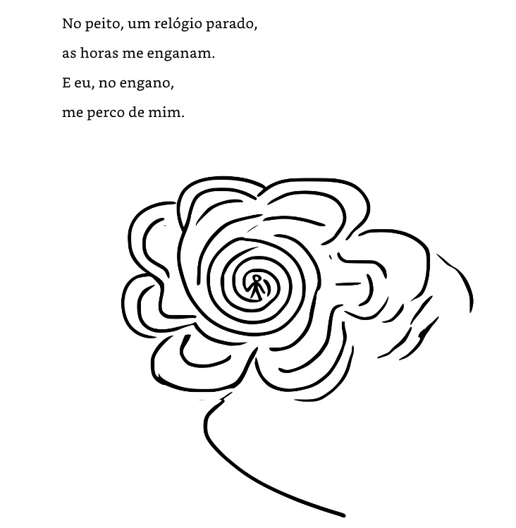 Poesia que fala sobre a perda de sentido da vida e da própria noção de tempo